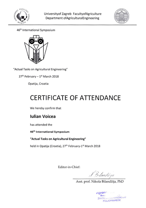 ATAE-2018 — Certificate of Attendance